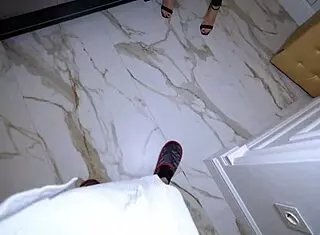 Sexy brunette gives blowjob then sensual ass fucking cum on pussy