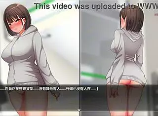 Watch her go naked to the store and climax in excitement.