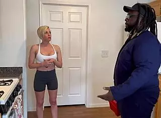 Petite Slut Takes Monster Cock in Interracial Amateur Licking Session