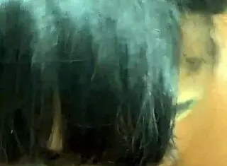 Woman Sucks Maintenance Man's Dick Suggestively