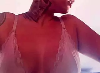 Blonde's Hard Tits Exposed in Gym, Gets Horny from Public Stares and Dripping Sweat