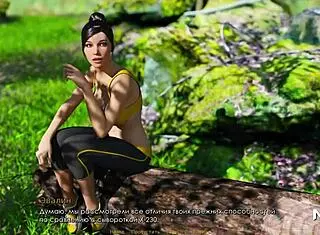 Bikini Girls Tanning in Emotional Anime Story E3 11