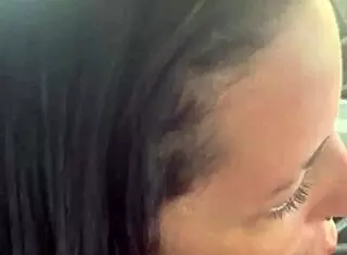 skilled prostitute sucks dick and gets facial while driving