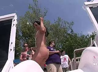 Party turns wild with topless fun on Lake Ozarks houseboats