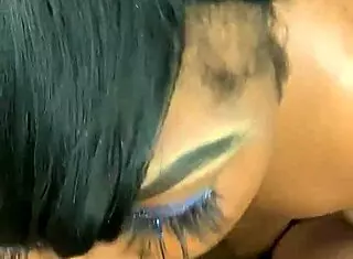 Woman Sucks Maintenance Man's Dick Suggestively