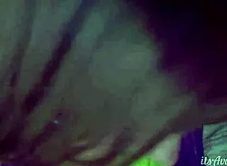 Bbw slut enjoys pov sex at halloween party with dirty talk and riding.