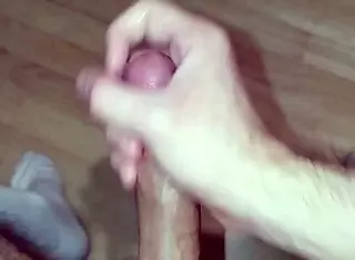 Young Amateur's Homemade Solo Masturbation with Huge Cock Massage Leading to Intense Orgasm and Cum