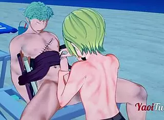 Want Zoro Sanji blowjob?