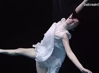 Czech Teen Andrejka Performs Underwater Bikini Moves