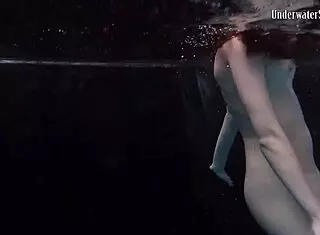 Czech Teen Andrejka Performs Underwater Bikini Moves