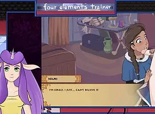 Nami gives monster cock blowjob in avatar bonus scene