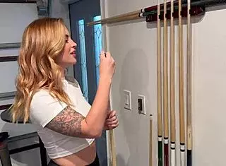 My friend's girlfriend lets me cum in her throat while he's in the other room!