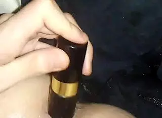 Gay teen 18+ explores personal boundaries in a playful manner.