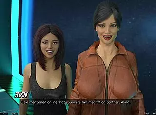 Stranded in space, this hot milf had a wild nip slip moment.