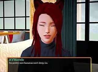 My New Family: Redhead with Big Tits and Ass in Erotic Anime