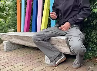 Risk of being seen in public park