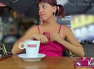 Getting naked in Seville streets! She's Nora Martin, what a thrill!