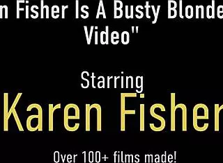 Curvy milf Karen Fisher bends over in heels, getting her big tits and ass pounded by massive cock