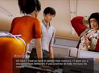 exploring the academy in this hentai anime game adventure