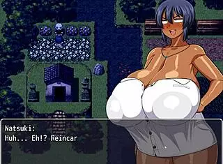 Tanned Natsuki hints at big tits in cute outfit during hot oil massage