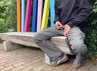 Risk of being seen in public park