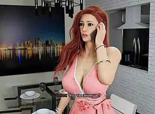 Redhead Teen Rides Monster Cock in Public