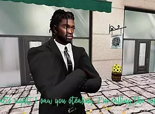 Second Life Black Man Fucks Asian Muslim Woman!