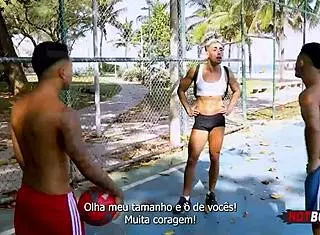 Best gay threesome in 2024 with monster cock doggystyle and blowjobs.