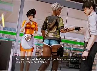 exploring the academy in this hentai anime game adventure