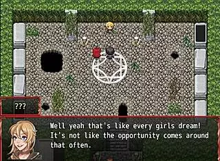 Farmers daughter in sexy outfit plays with furry and horsecock dildo