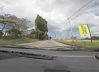 First Car Fuck with Huge Cock Hits Hard Outdoors