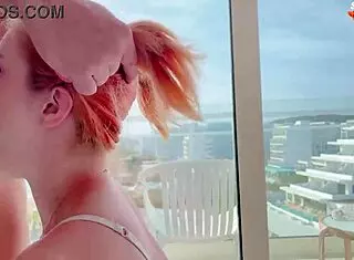 Rough Doggystyle For Redhead Girlfriend After Blowjob With Cum Inside