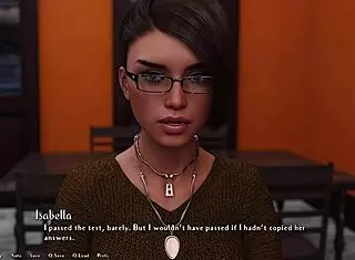 In Being a DIK 143, cute curvy brunette in outfit sucks cock and gets bukkake on tits