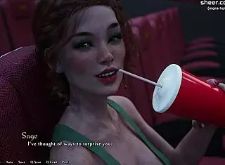 Young Redhead Gives Public Blowjob