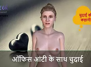 hindi audio sex story office aunty
