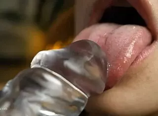 In this POV scene, the redhead with small tits gives the best blowjob, sucking and using her tongue on the cock until explosion.