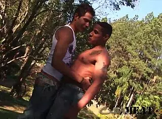 Biker Hunk Feels Ecstasy In Public Anal With Monster Cock