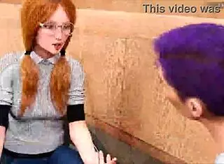 3D animated video of a blonde babe enjoying a big dick