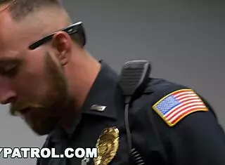 Gay Patrol - Pimp Gets Busted And His Gay Hoes Take Cop Dick For Daddy