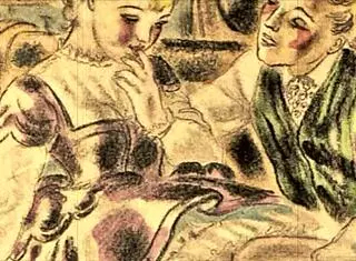 vintage erotic comic illustration