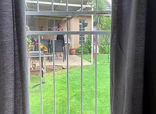 I saw my neighbors fucking in the backyard