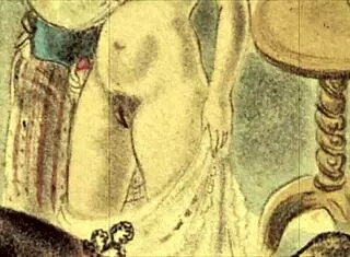 vintage erotic comic illustration