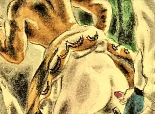 vintage erotic comic illustration