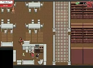 Massive cum after deepthroat in game