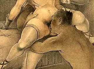 Hey, check out this stunning vintage erotic art! Isn’t it wild?