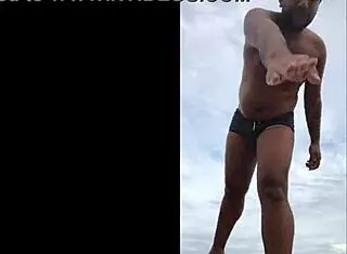 The big boy intensely tries to please with blowjob.