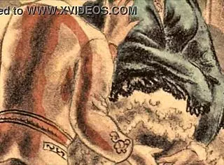 vintage erotic comic illustration