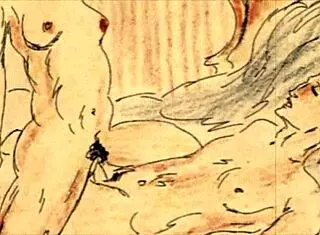 vintage erotic ILLUSTRATION brings retro anime charm to life