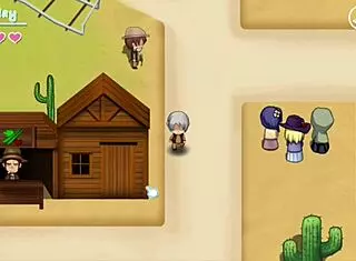 Run western whore house in sexy outfits at hotel.