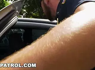 Gay Patrol - Pimp Gets Busted And His Gay Hoes Take Cop Dick For Daddy